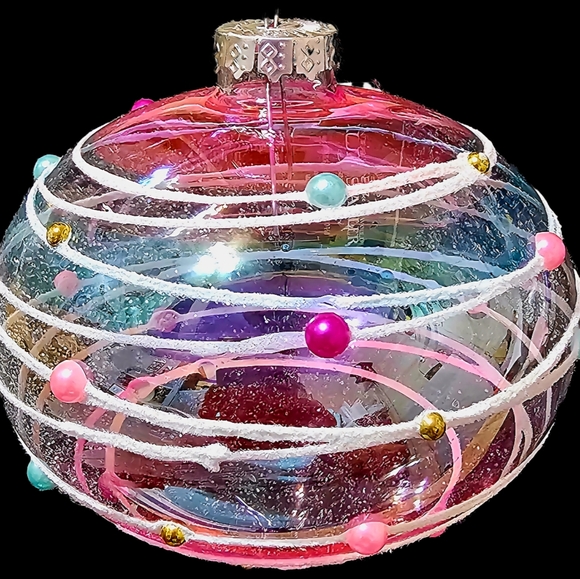Kurt Adler Glass Bubblegum Ornaments/Set Of 3 Assorted Ornaments.   #20 - Picture 5 of 5